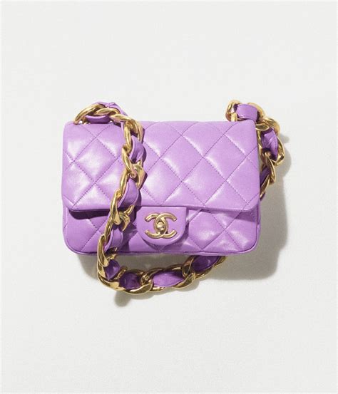 borsa chanel piccola viola